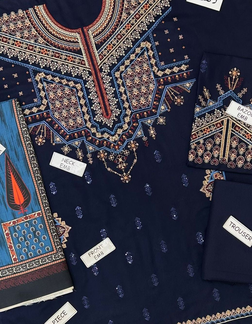 ZARA SHAHJAHAN LUXURY EMBROIDERED DHANAK WINTER 3PC DRESS