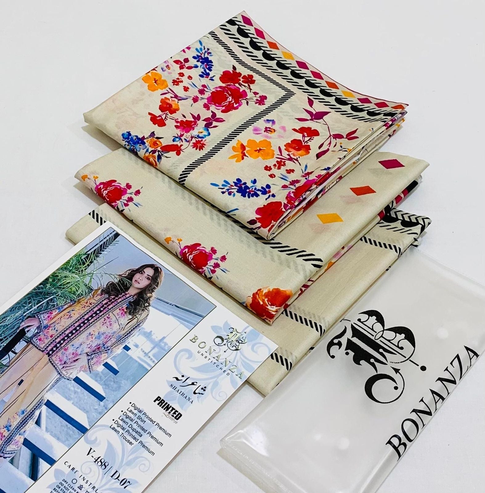BONANZA LAWN DIGITAL PRINT 3PC D97