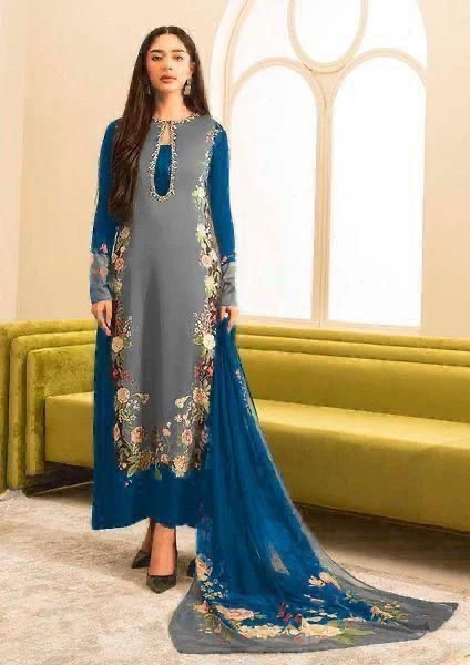 LUXURY SILK PRINTED 3PC D23