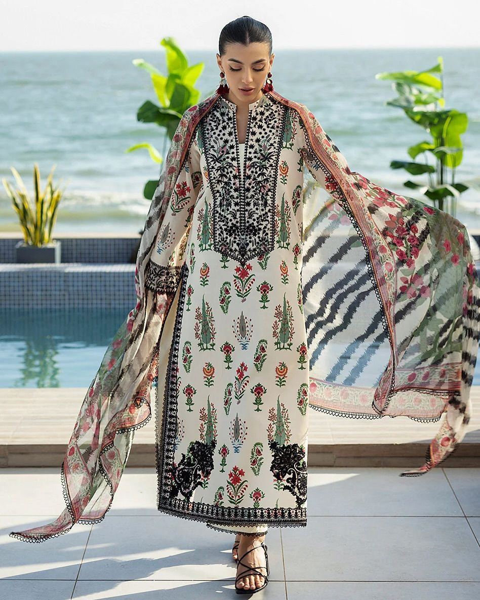 LUXURY SILK PRINTED 3PC D03