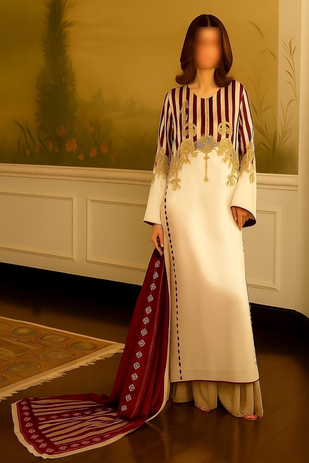 LUXURY SILK PRINTED 3PC D11