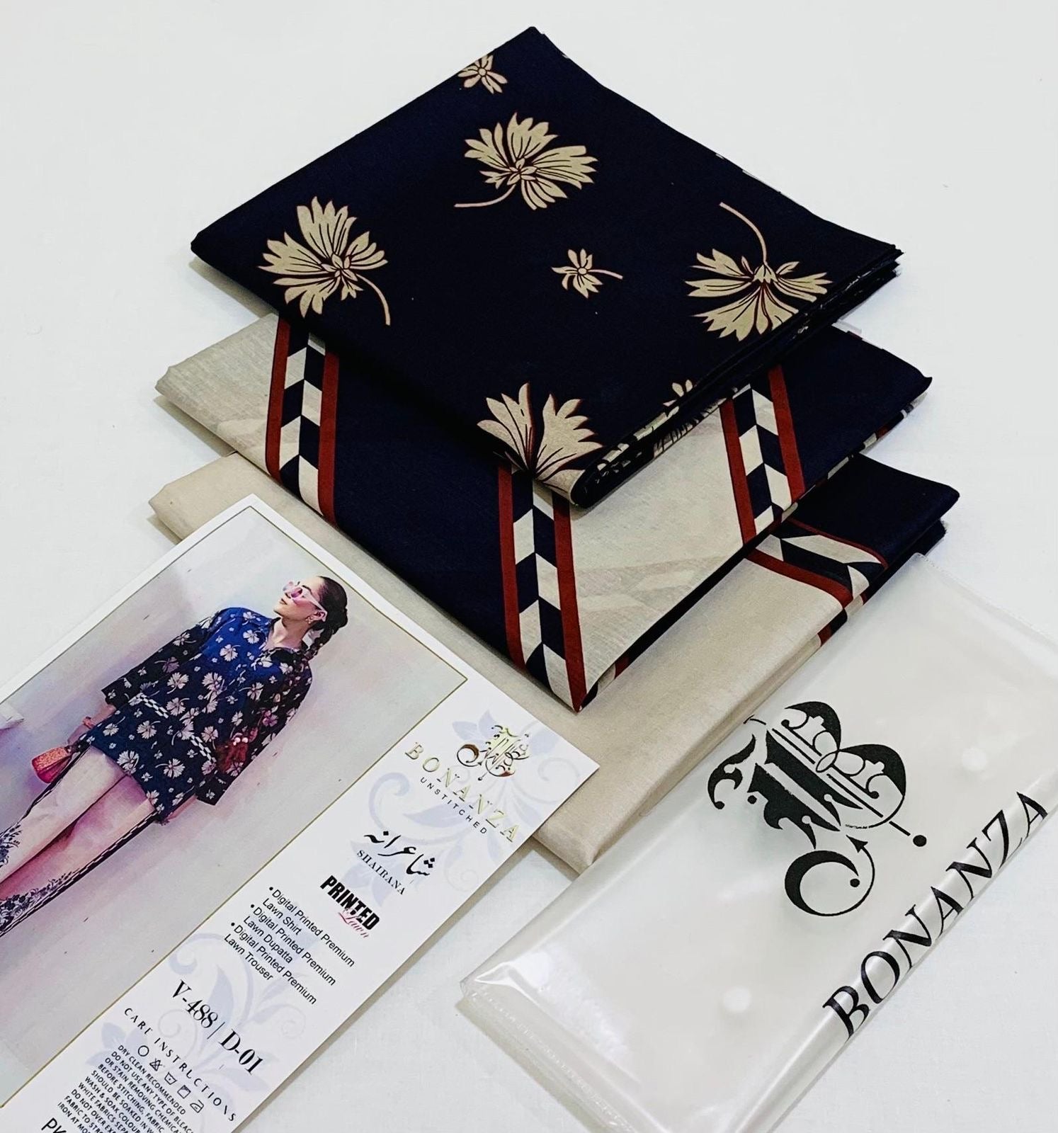 BONANZA LAWN DIGITAL PRINT 3PC D93
