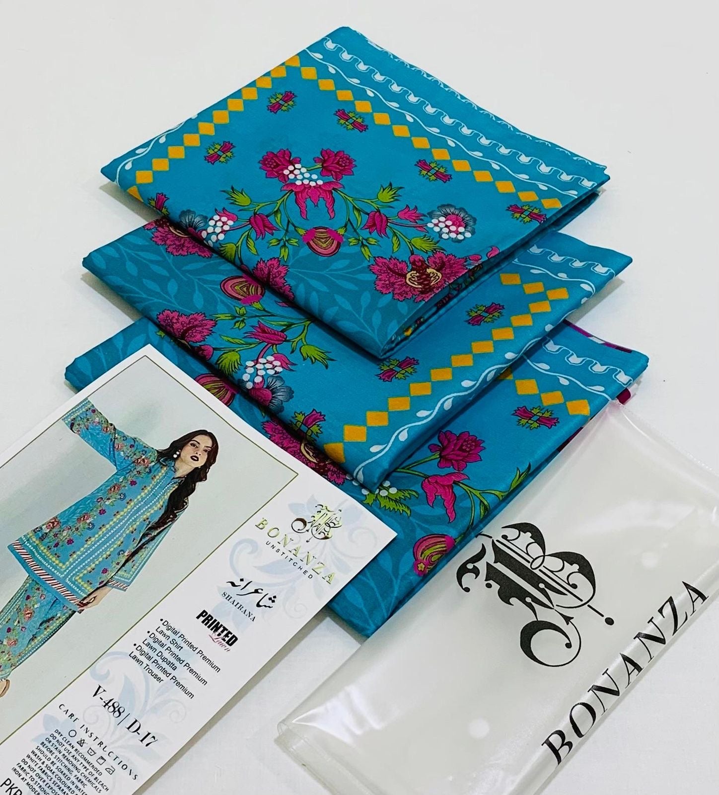 BONANZA LAWN DIGITAL PRINT 3PC D89