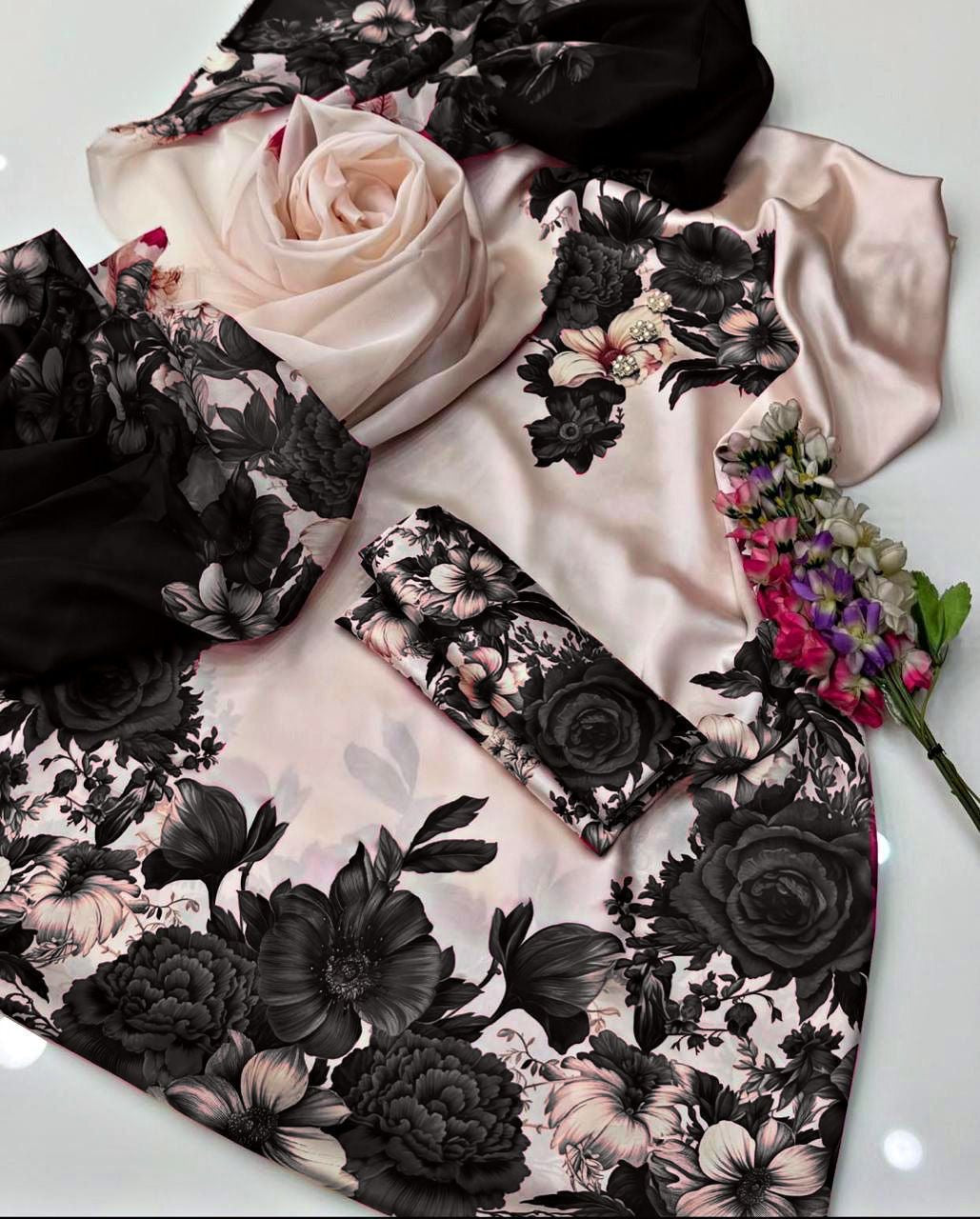 LUXURY SILK PRINTED 3PC D31