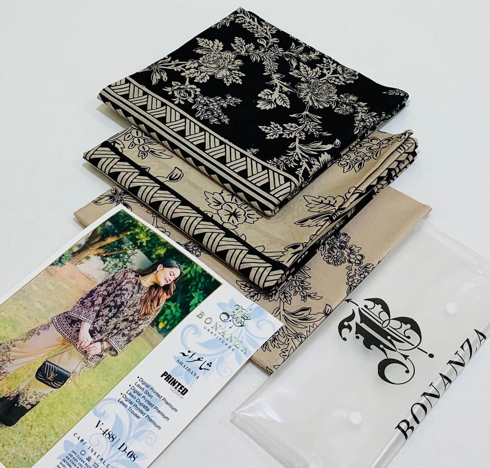 BONANZA LAWN DIGITAL PRINT 3PC D98