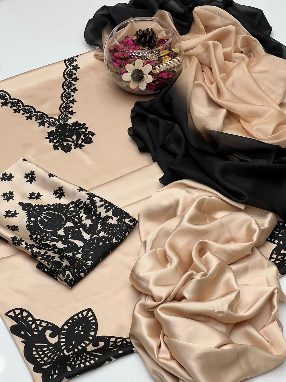 LUXURY SILK PRINTED 3PC D13
