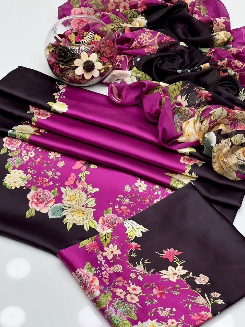 LUXURY SILK PRINTED 3PC D25